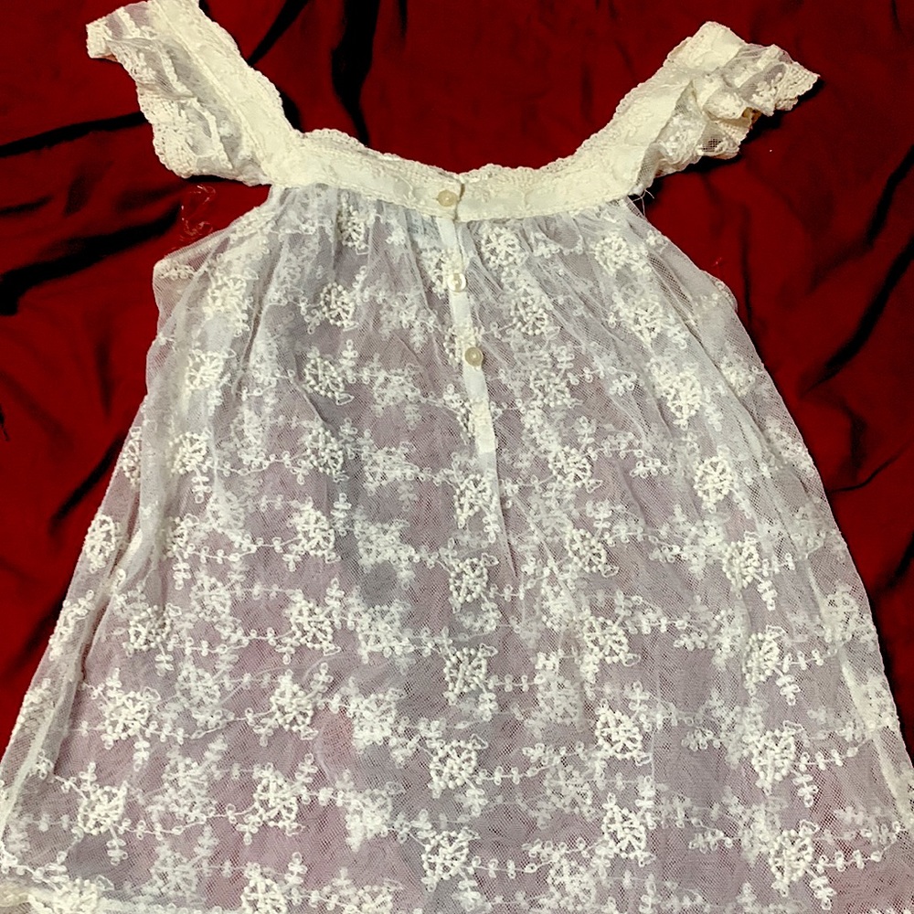 Vintage -Lace cover top